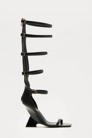 Black Fashion Nova In A Trance Novelty Women Heels USA | 603251SZI