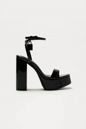 Black Fashion Nova Never Average Women Heels USA | 928504SJW