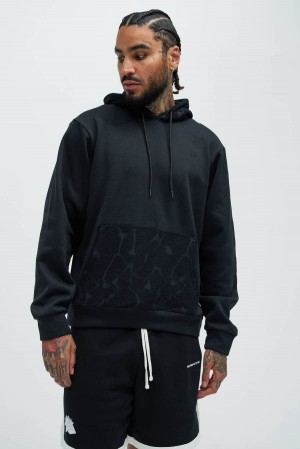 Black Fashion Nova This Is That Men Hoodie USA | 830645DRA