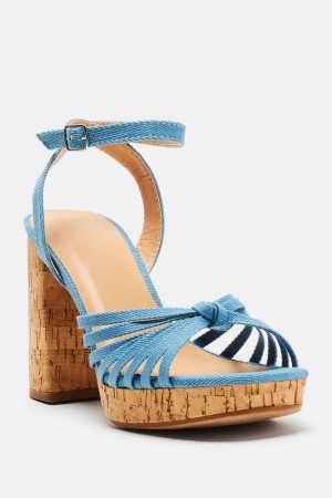 Blue Fashion Nova Brighter Days Ahead Women Heels USA | 361058TIZ
