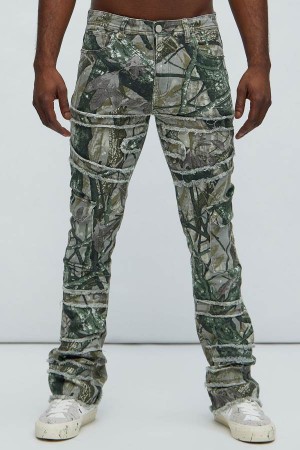 Grey Fashion Nova With Some Fray Cargo Flare Men Pants USA | 852643PDT