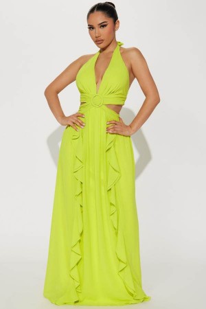 Light Green Fashion Nova Josie Maxi Women Dress USA | 986051VHG