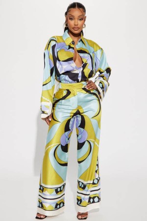 Multicolor Fashion Nova Amary Pant Set Women Pants USA | 568013CYK