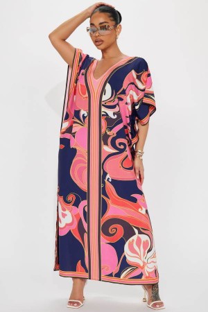 Multicolor Fashion Nova La Boheme Maxi Women Dress USA | 157239JMB