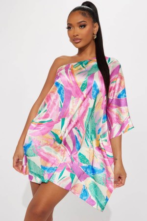 Multicolor Fashion Nova Lucie Mini Women Dress USA | 801276TSB