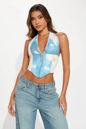 Multicolor Fashion Nova Sweetener Corset Top Women Tops USA | 786543HGO