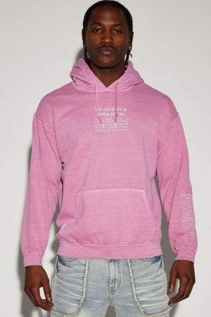 Purple Fashion Nova Never Ending Journey Men Hoodie USA | 345796JBC