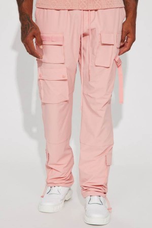 Purple Fashion Nova Versatile Cargo Men Pants USA | 236548PMV