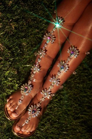 Rose Gold Fashion Nova Queen Status Flat Women Sandals USA | 953187RHN