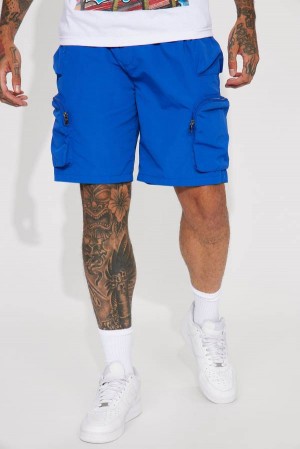 Royal Fashion Nova All This And That Nylon Cargo Men Shorts USA | 146897HZR