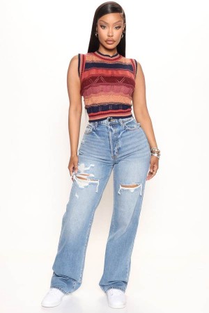 Wash Fashion Nova Girl Crush 90's Dad Women Jeans USA | 671984MQL