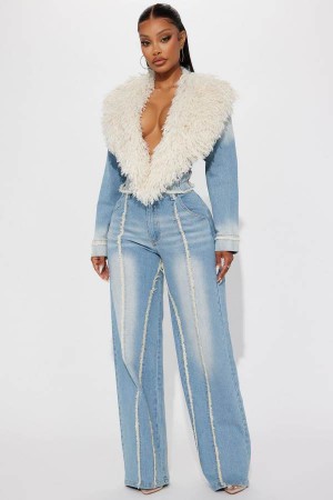 Wash Fashion Nova In A Mood Stretch Baggy Women Jeans USA | 285436PDF