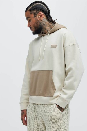 White Fashion Nova In The Trenches Men Hoodie USA | 865912YBA