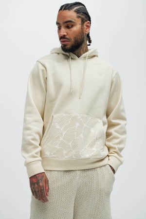 White Fashion Nova This Is That Men Hoodie USA | 139765UWR